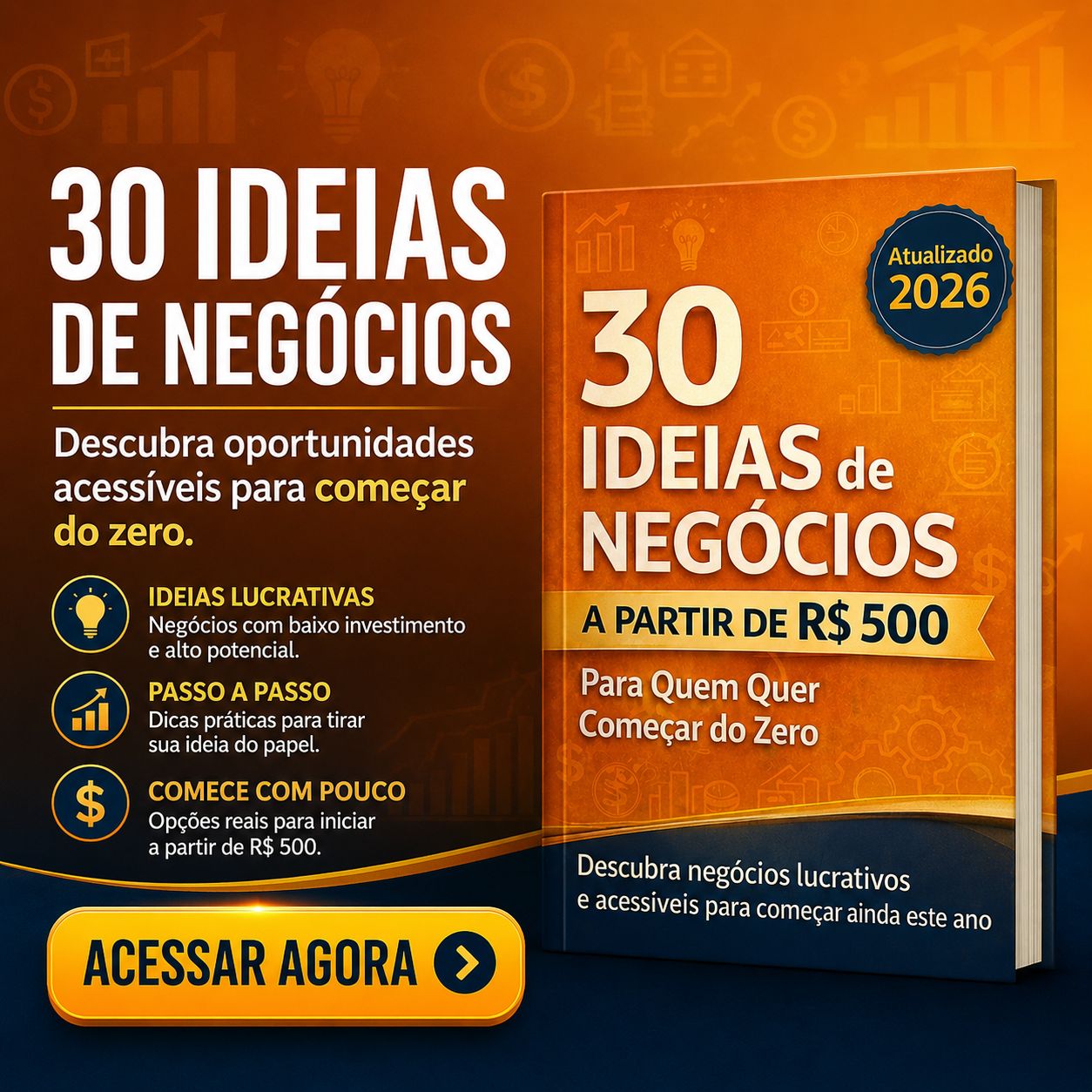 30 Ideias de Negócios - Acesse a página do eBook